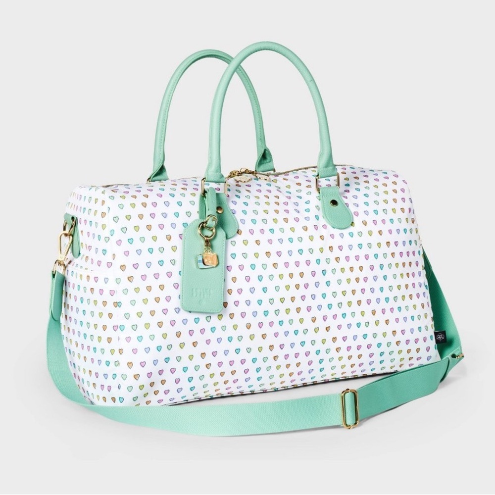 NWT Roller Rabbit x Target Disco Heart Wave Softside Duffel Travel Bag
